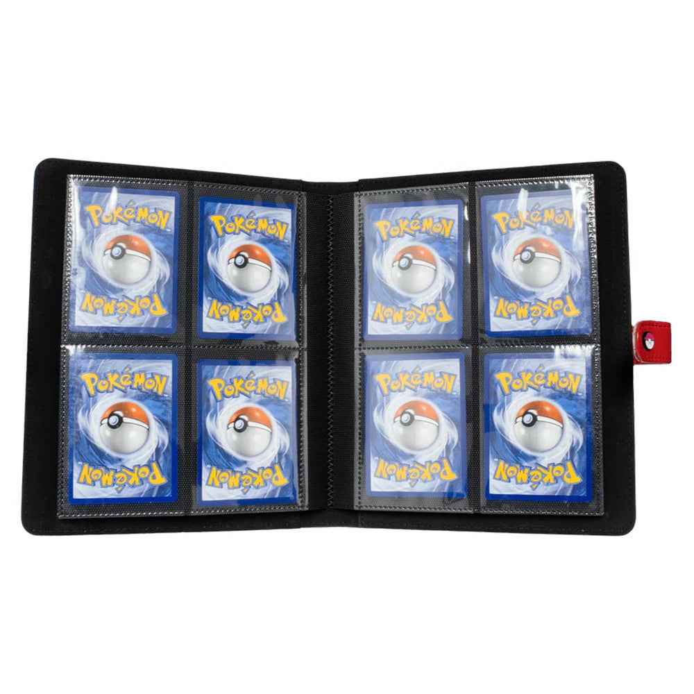 Premium Red 4-Pocket Snap Binder for Pokémon