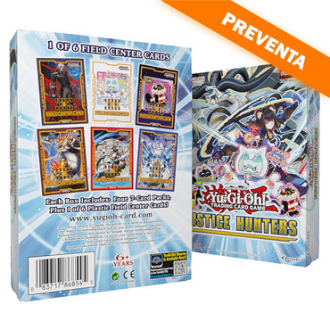 Justice Hunters - Tuck Box (Incluye 4 Packs y Field Center) - PREVENTA