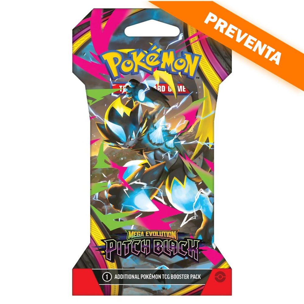 Pokémon TCG: Mega Evolution: Pitch Black Sleeved Booster PREVENTA