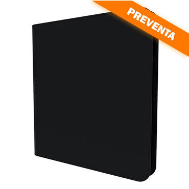 Arcane Fortress: 12 Pocket Zippered Binder Solid Color Black PREVENTA