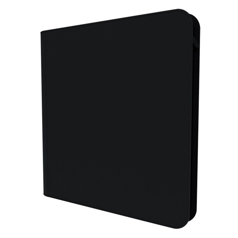 Arcane Fortress: 12 Pocket Zippered Binder Solid Color Black