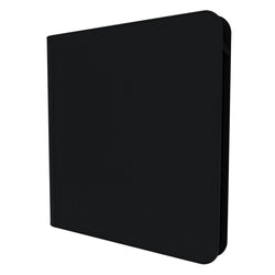 Arcane Fortress: 12 Pocket Zippered Binder Solid Color Black