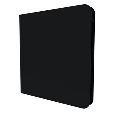 Arcane Fortress: 12 Pocket Zippered Binder Solid Color Black