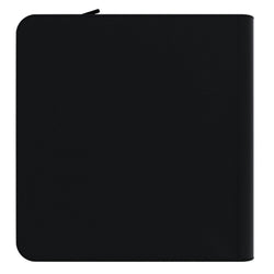 Arcane Fortress: 12 Pocket Zippered Binder Solid Color Black