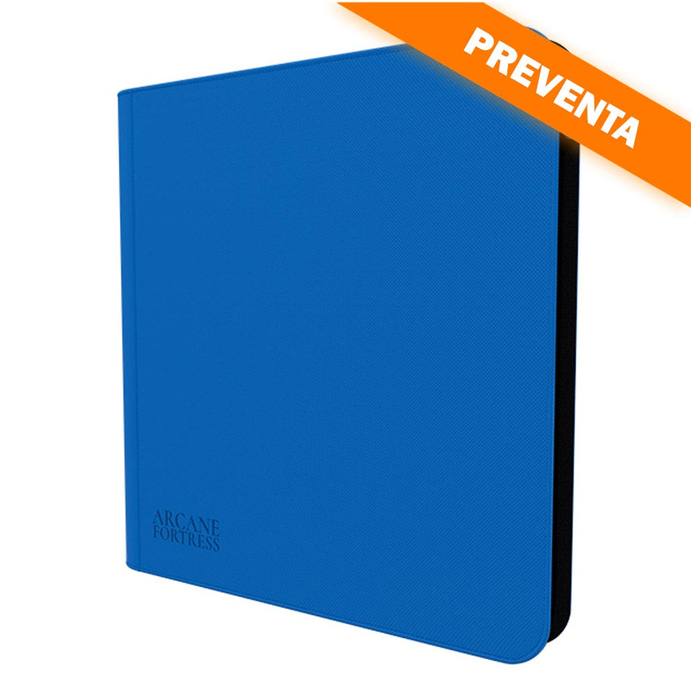 Arcane Fortress: 12 Pocket Zippered Binder Solid Color Blue PREVENTA