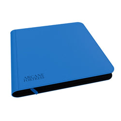 Arcane Fortress: 12 Pocket Zippered Binder Solid Color Blue