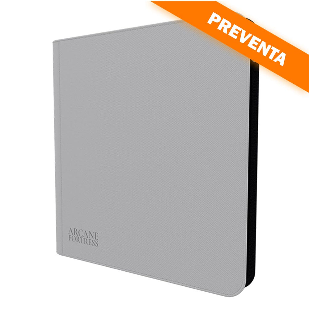 Arcane Fortress: 12 Pocket Zippered Binder Solid Color Cream PREVENTA