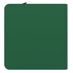 Arcane Fortress: 12 Pocket Zippered Binder Solid Color Green