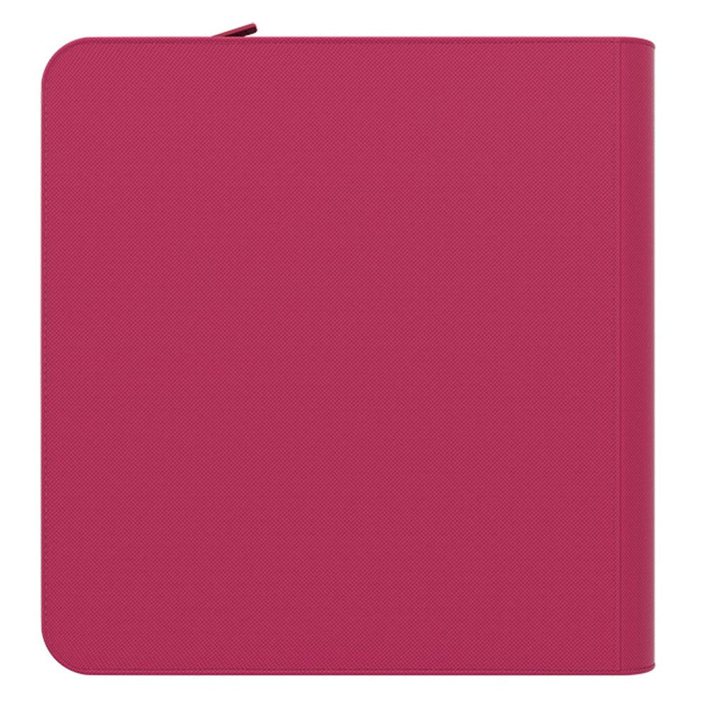 Arcane Fortress: 12 Pocket Zippered Binder Solid Color Pink