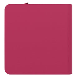 Arcane Fortress: 12 Pocket Zippered Binder Solid Color Pink