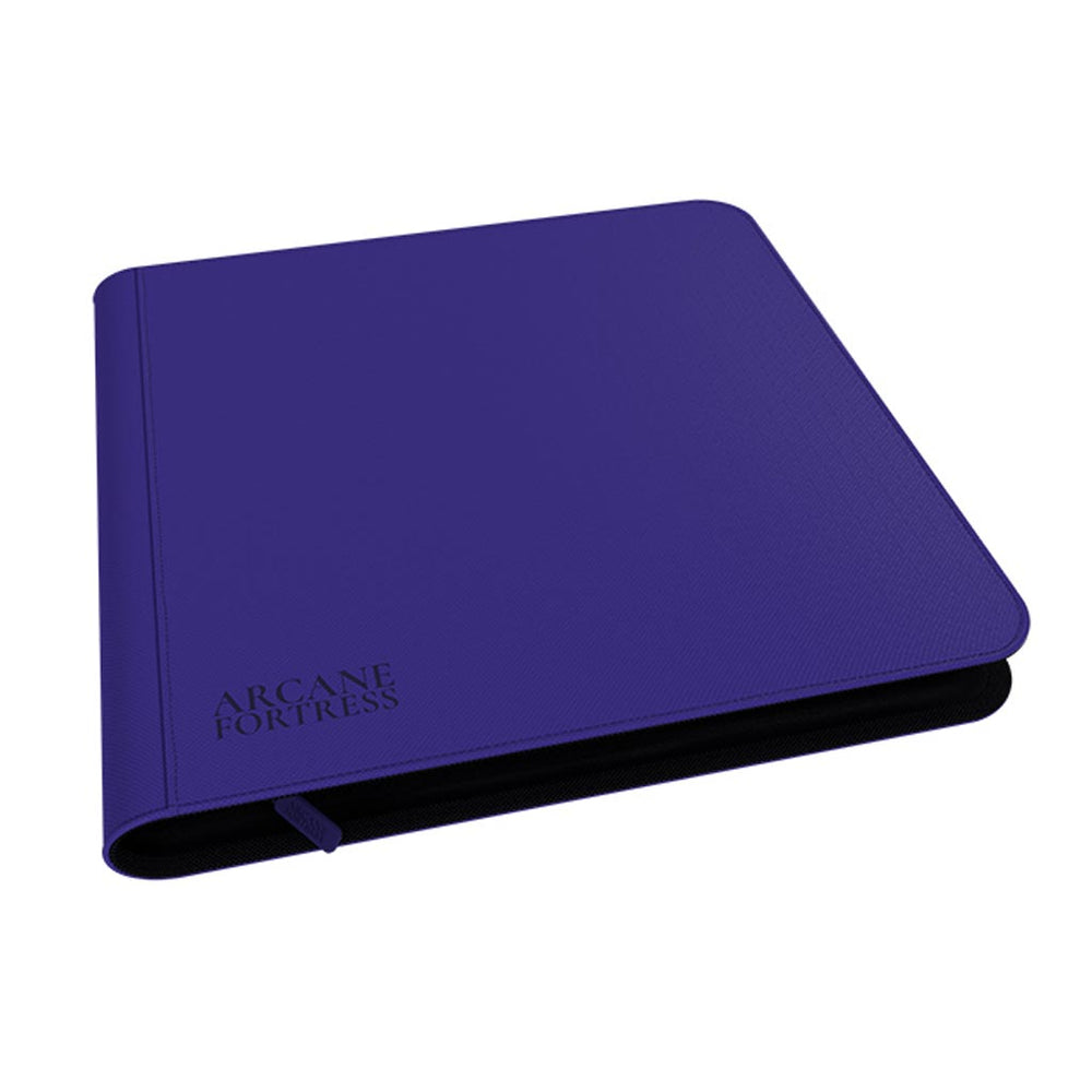 Arcane Fortress: 12 Pocket Zippered Binder Solid Color Purple