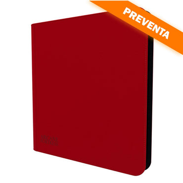 Arcane Fortress: 12 Pocket Zippered Binder Solid Color Red PREVENTA