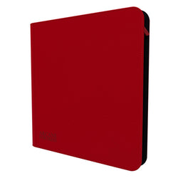 Arcane Fortress: 12 Pocket Zippered Binder Solid Color Red