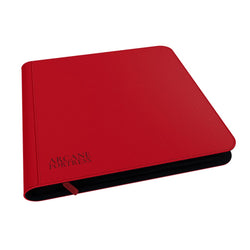 Arcane Fortress: 12 Pocket Zippered Binder Solid Color Red