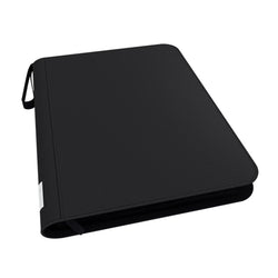 Arcane Fortress: 9 Pocket Zippered Toploader Binder Solid Color Black