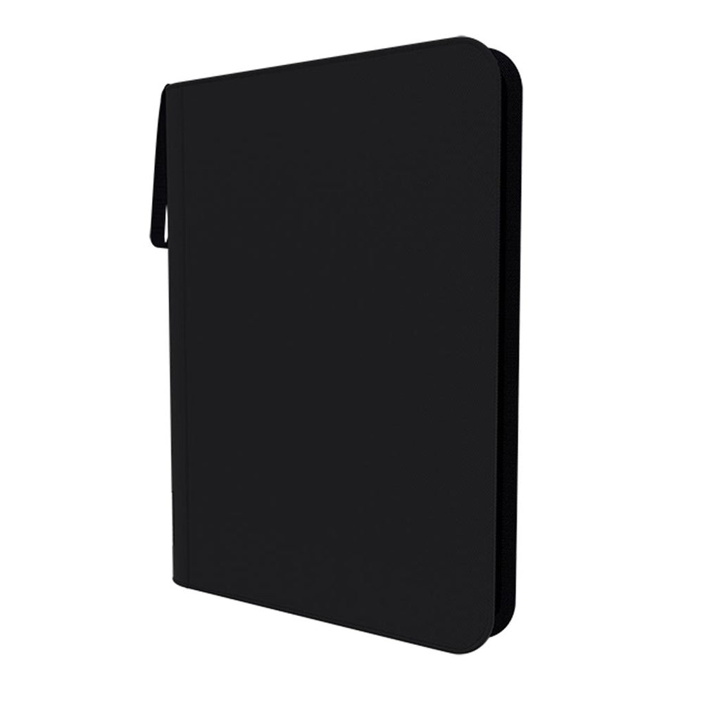 Arcane Fortress: 9 Pocket Zippered Toploader Binder Solid Color Black