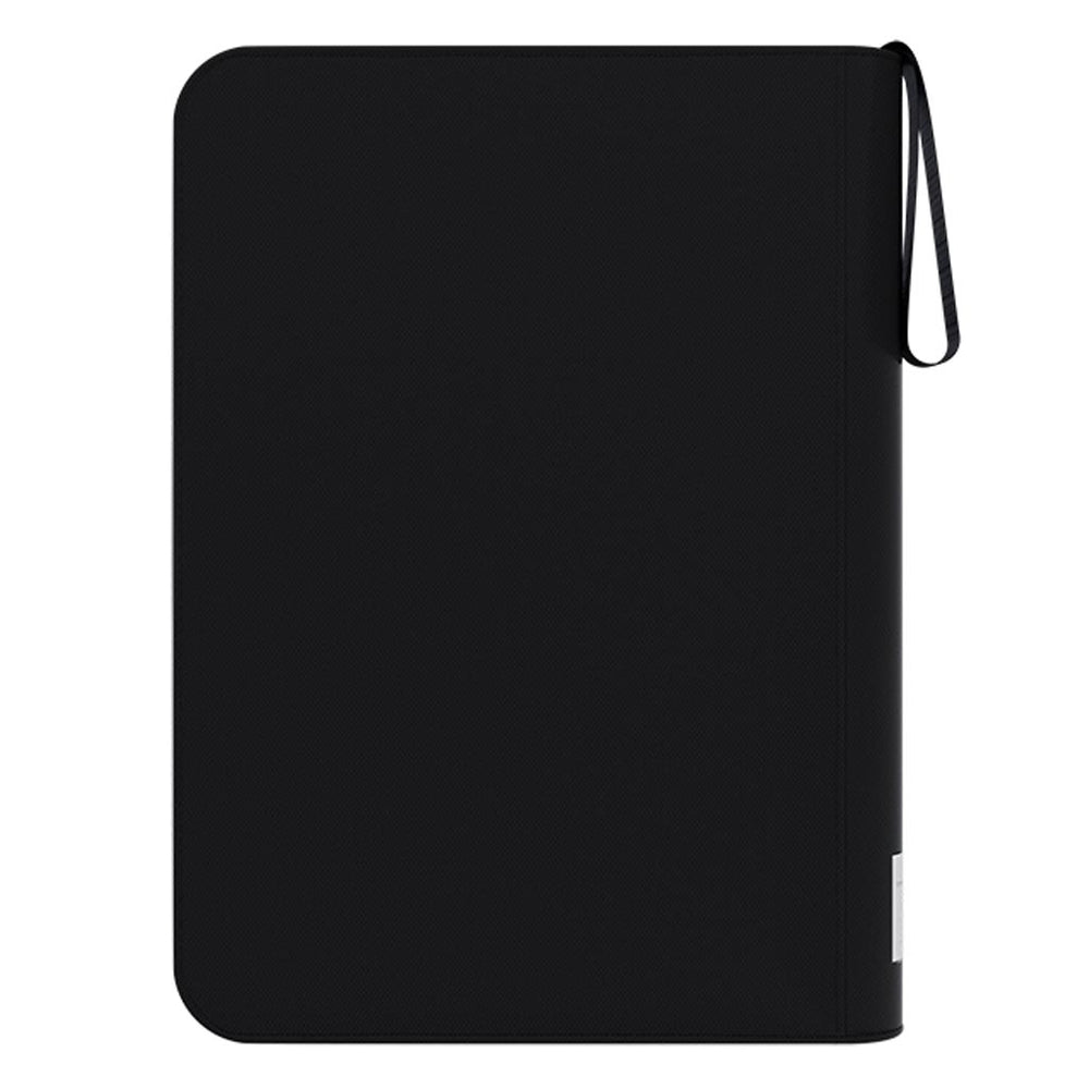 Arcane Fortress: 9 Pocket Zippered Toploader Binder Solid Color Black