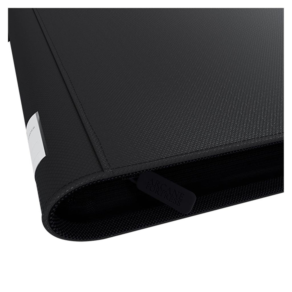 Arcane Fortress: 9 Pocket Zippered Toploader Binder Solid Color Black