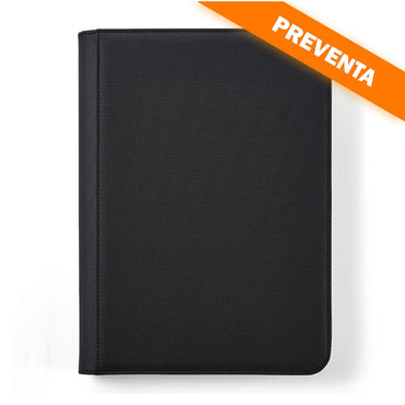 Arcane Fortress: 9 Pocket Zippered Binder Solid Color Black PREVENTA