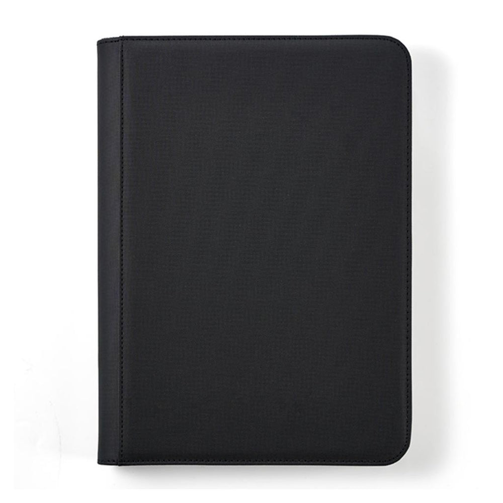 Arcane Fortress: 9 Pocket Zippered Binder Solid Color Black