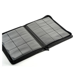 Arcane Fortress: 9 Pocket Zippered Binder Solid Color Black