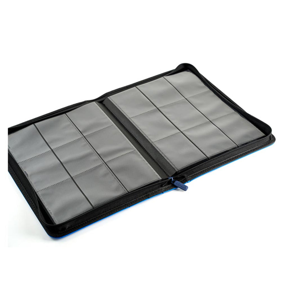Arcane Fortress: 9 Pocket Zippered Binder Solid Color Blue