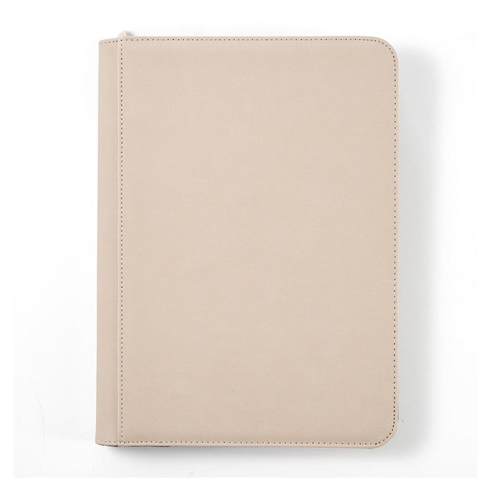 Arcane Fortress: 9 Pocket Zippered Binder Solid Color Cream
