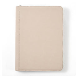 Arcane Fortress: 9 Pocket Zippered Binder Solid Color Cream
