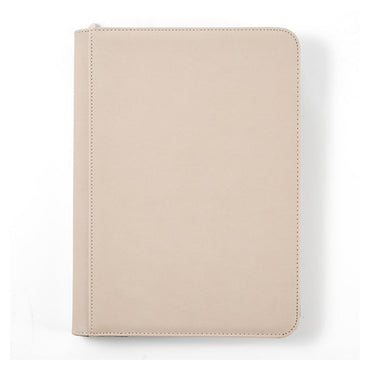 Arcane Fortress: 9 Pocket Zippered Binder Solid Color Cream