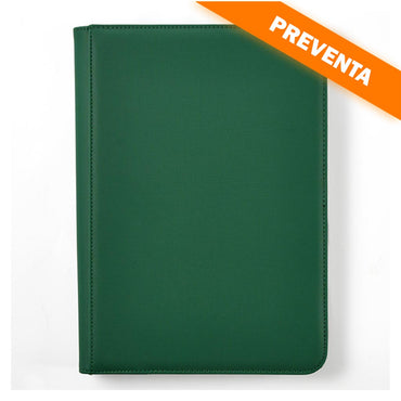 Arcane Fortress: 9 Pocket Zippered Binder Solid Color Green PREVENTA