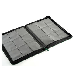 Arcane Fortress: 9 Pocket Zippered Binder Solid Color Green