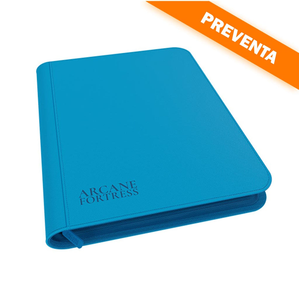 Arcane Fortress: 9 Pocket Zippered Binder Neon Color Blue PREVENTA