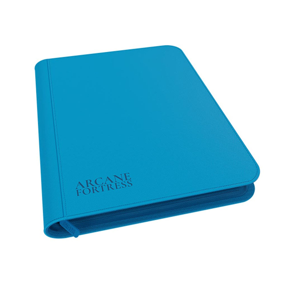 Arcane Fortress: 9 Pocket Zippered Binder Neon Color Blue