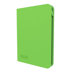 Arcane Fortress: 9 Pocket Zippered Binder Neon Color Green