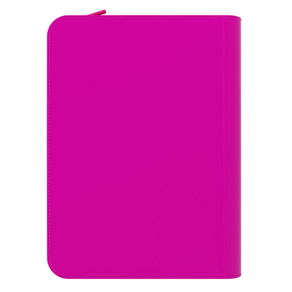 Arcane Fortress: 9 Pocket Zippered Binder Neon Color Pink