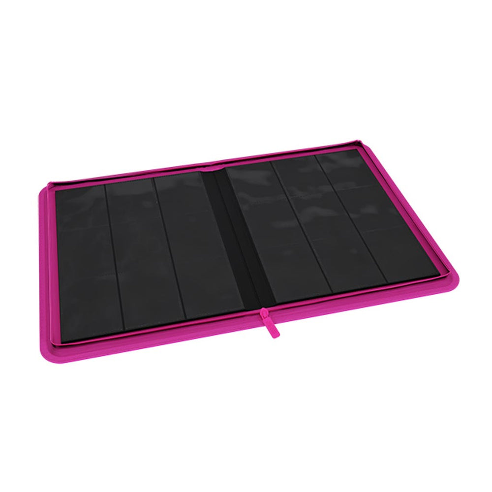 Arcane Fortress: 9 Pocket Zippered Binder Neon Color Pink