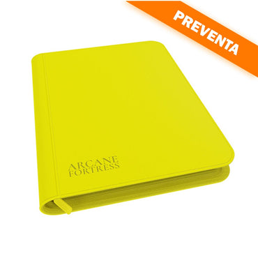 Arcane Fortress: 9 Pocket Zippered Binder Neon Color Yellow PREVENTA