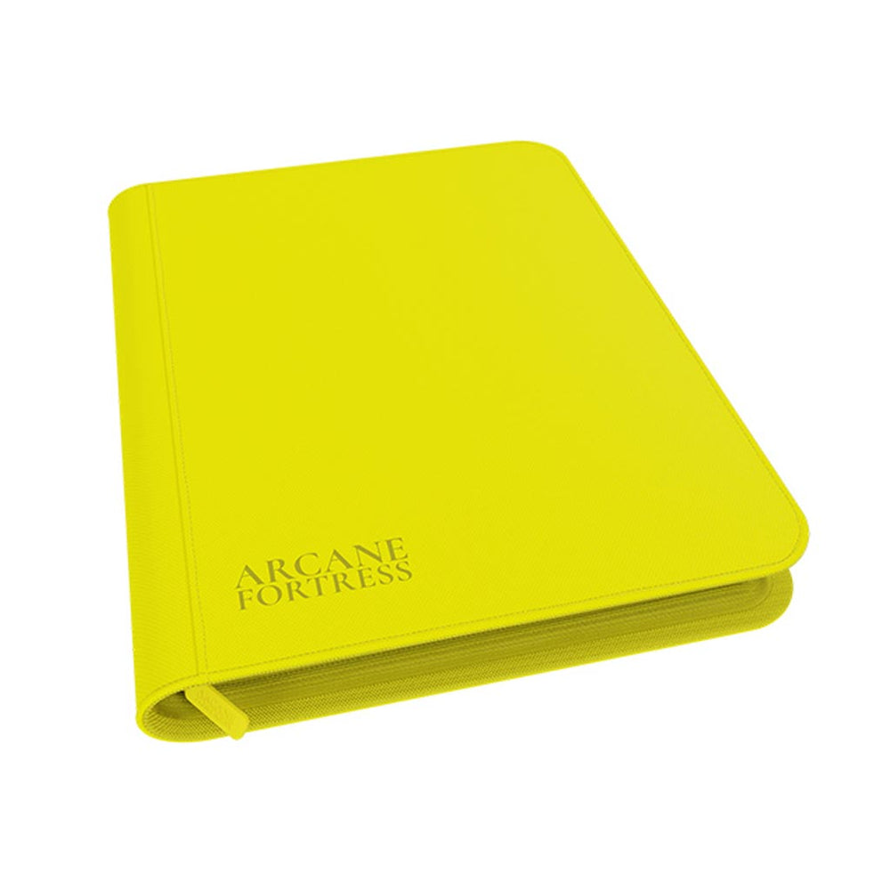 Arcane Fortress: 9 Pocket Zippered Binder Neon Color Yellow