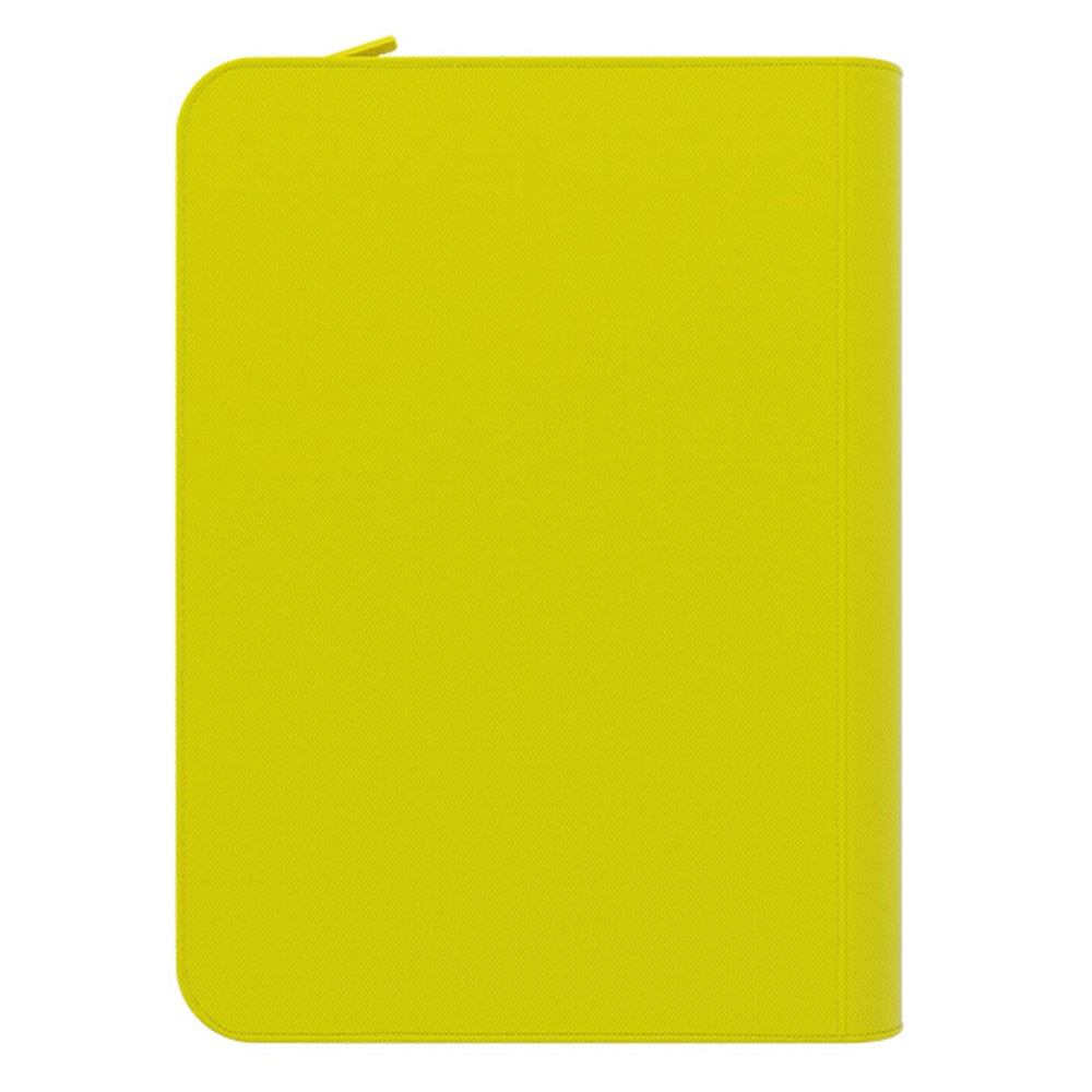 Arcane Fortress: 9 Pocket Zippered Binder Neon Color Yellow