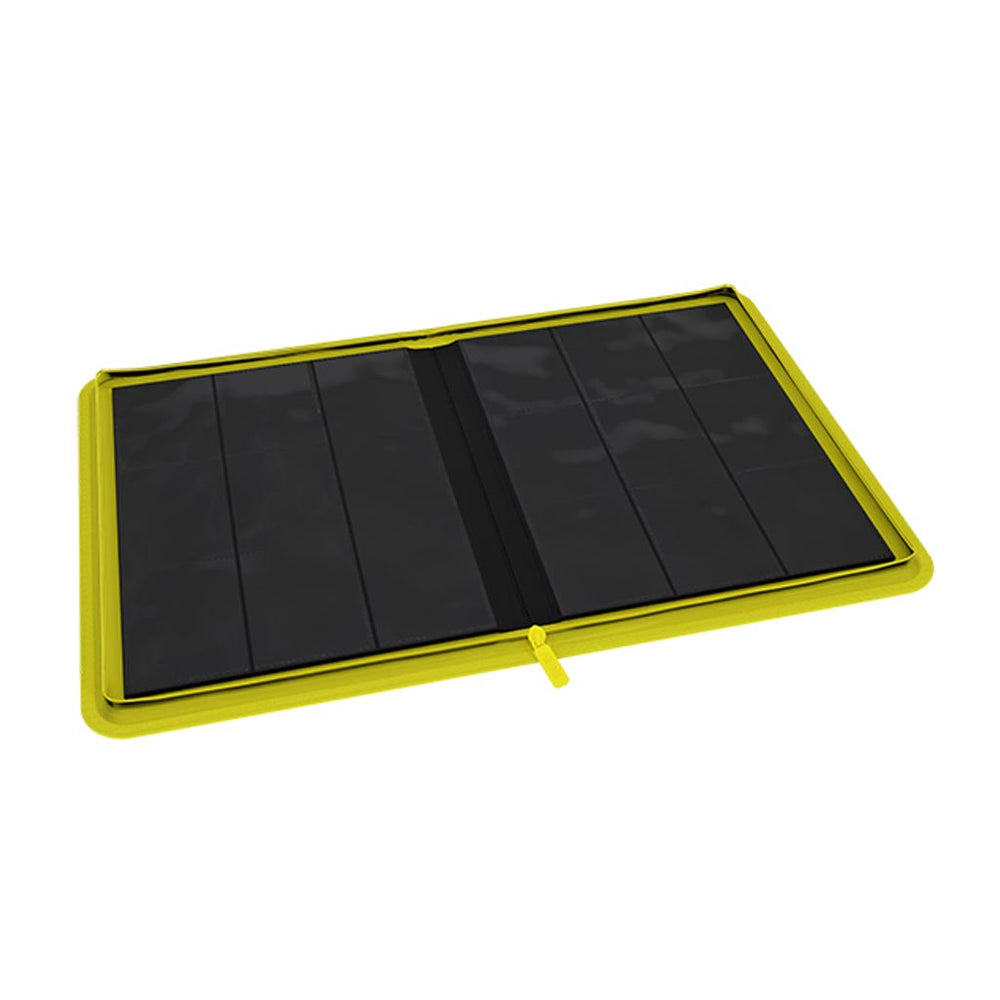 Arcane Fortress: 9 Pocket Zippered Binder Neon Color Yellow