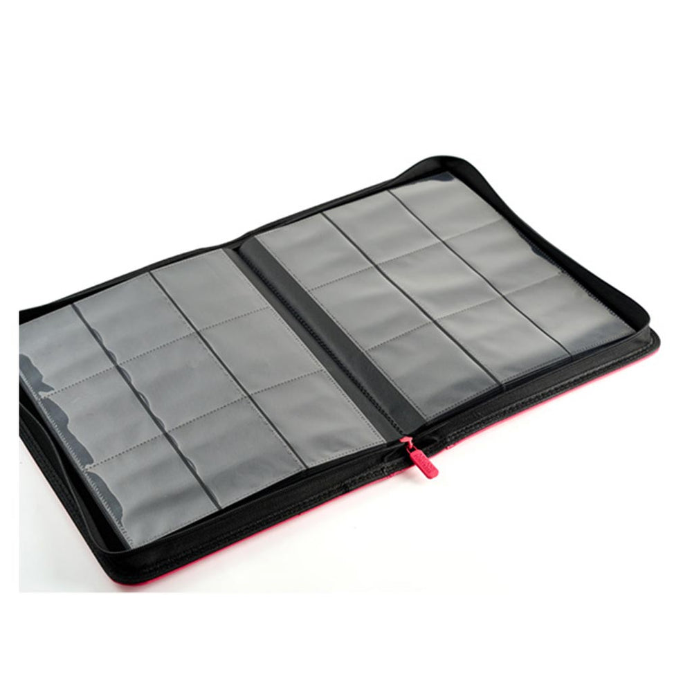 Arcane Fortress: 9 Pocket Zippered Binder Solid Color Pink
