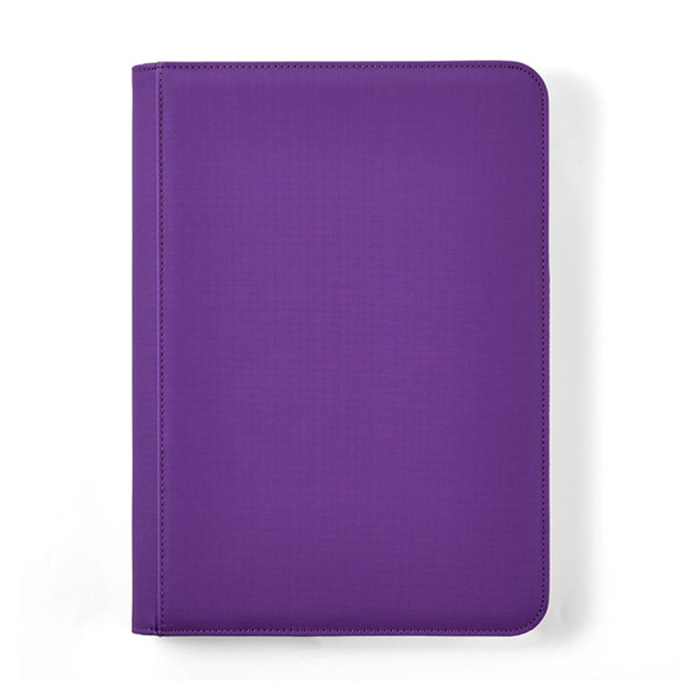 Arcane Fortress: 9 Pocket Zippered Binder Solid Color Purple