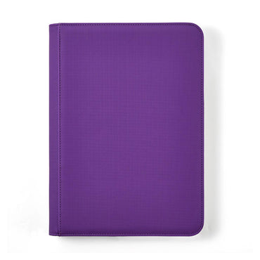 Arcane Fortress: 9 Pocket Zippered Binder Solid Color Purple