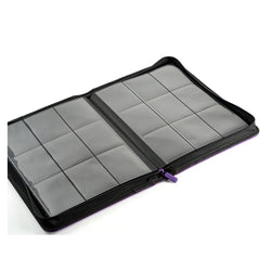 Arcane Fortress: 9 Pocket Zippered Binder Solid Color Purple