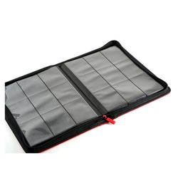 Arcane Fortress: 9 Pocket Zippered Binder Solid Color Red
