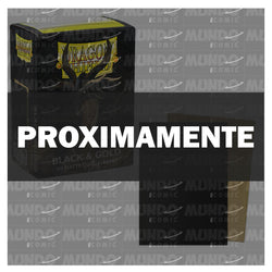 Dragon Shield: Black & Gold Matte Dual Sleeves (Standard Size)
