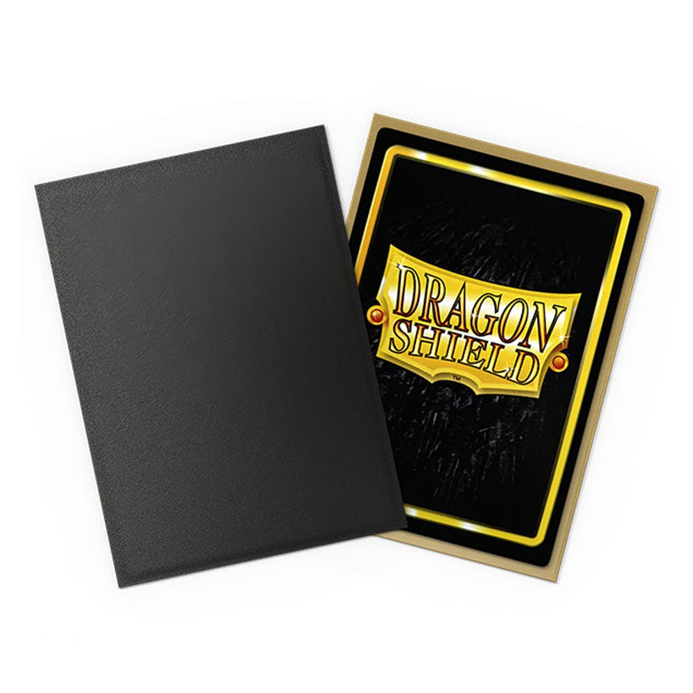 Dragon Shield: Black & Gold Matte Dual Sleeves (Standard Size)