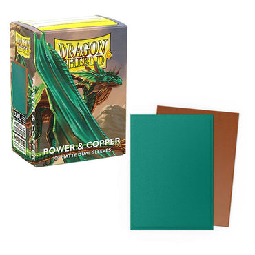 Dragon Shield: Power & Copper Matte Dual Sleeves (Standard Size)