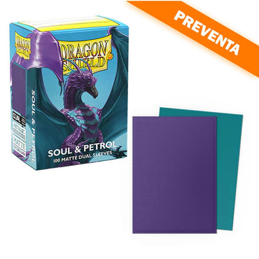 Dragon Shield: Soul & Petrol Matte Dual Sleeves (Standard Size) PREVENTA