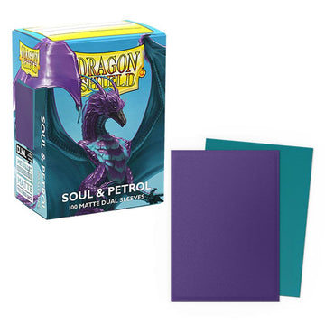 Dragon Shield: Soul & Petrol Matte Dual Sleeves (Standard Size)
